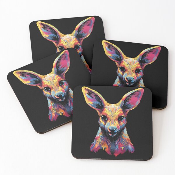 Item preview, Psychedelic Kangaroo Dreams: Boundless Outback Odyssey designed and sold by PsyCloth.