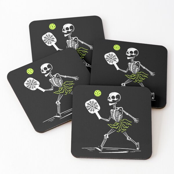 Item preview, Spooky Pickleball Halloween Skeleton Women designed and sold by Designer-Girl.