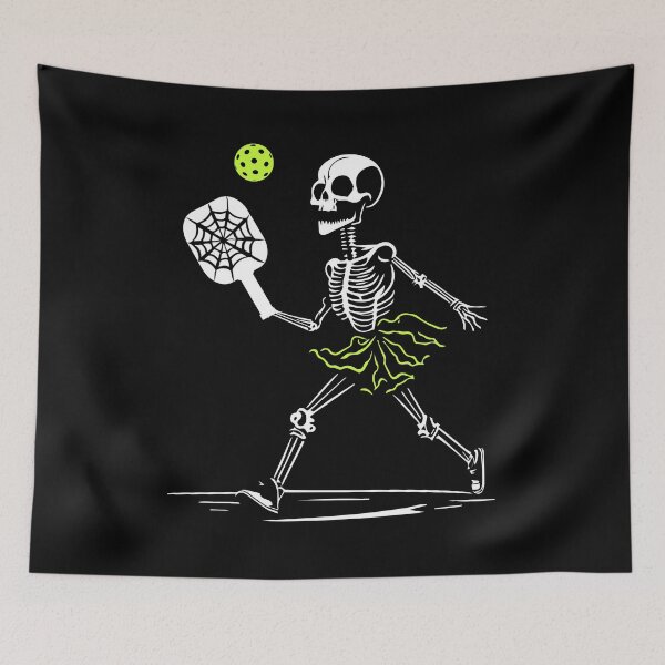Item preview, Spooky Pickleball Halloween Skeleton Women designed and sold by Designer-Girl.