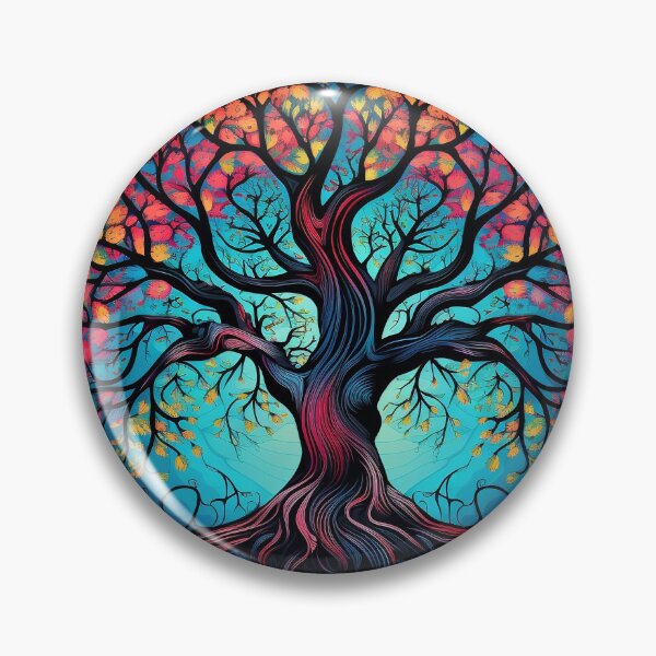 Item preview, Psychedelic Blue Tree Reverie: Whimsical Azure Dreams designed and sold by PsyCloth.