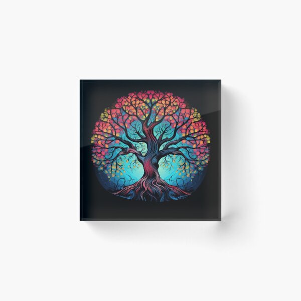 Item preview, Psychedelic Blue Tree Reverie: Whimsical Azure Dreams designed and sold by PsyCloth.