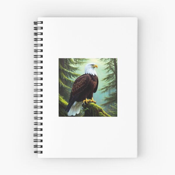 Item preview, A majestic bald eagle in the forest designed and sold by JokeRStyles.