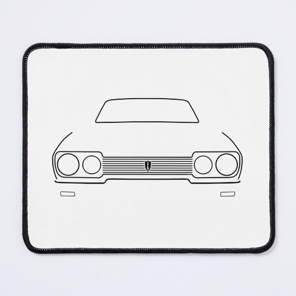 Item preview, Reliant Scimitar GTE SE6 1980s British classic car outline black designed and sold by soitwouldseem.