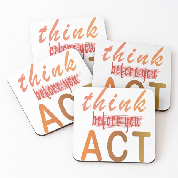 Item preview, think before you act  designed and sold by BubbleArt001.
