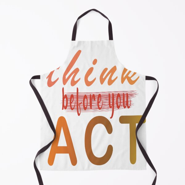 Item preview, think before you act designed and sold by BubbleArt001.