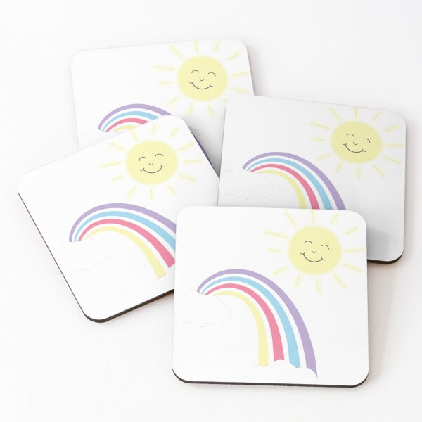Item preview, Illustration of a rainbow and sun designed and sold by Sneshkica.