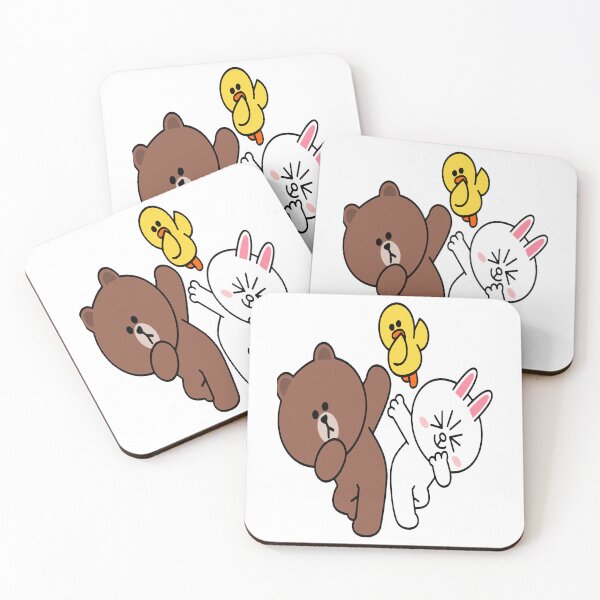 Item preview, Cute brown bear cony bunny rabbit duck dancing . designed and sold by rayan-beaoins.