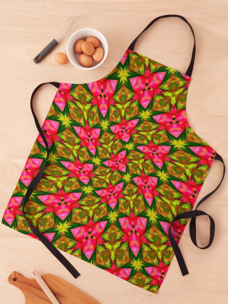 Thumbnail 1 of 6, Apron, Bleeding Heart Flower designed and sold by Patternflower.
