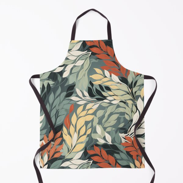 Item preview, Amber Green White and Yellow Autumn Leaves—autumn pattern, autumn design, fall design, wallpaper, seamless, fashion illustration designed and sold by ignasirus.