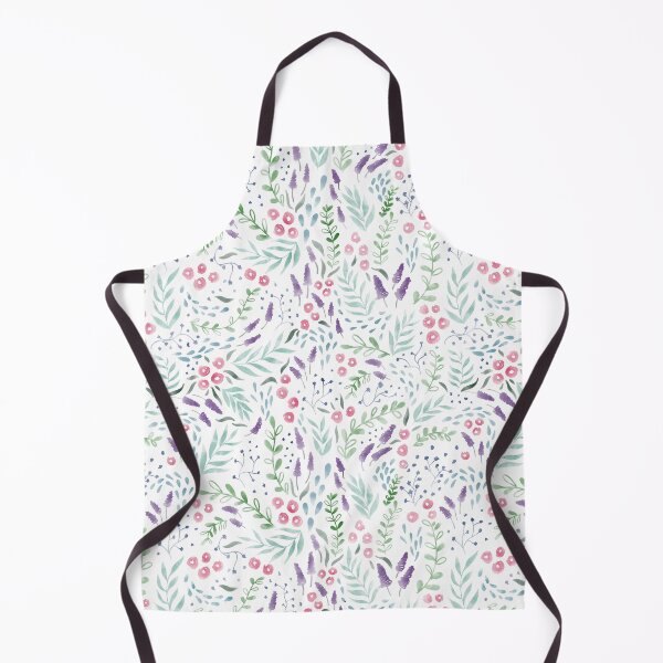 Item preview, Watercolor pink roses and purple lavender pattern designed and sold by Fern and Quill.