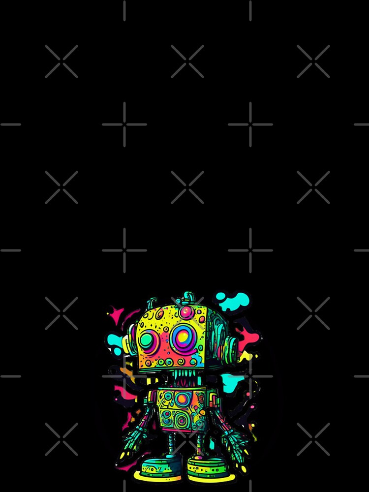 Thumbnail 4 of 4, iPhone Case, PSYCHEDELIC ACID ROBOT #2 designed and sold by RICK-TURNER.