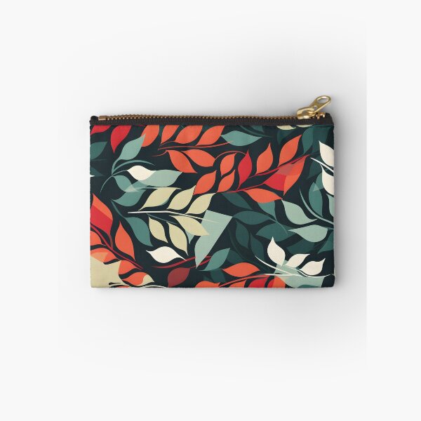 Item preview, Sparser Red Orange Green White and Yellow Fall Foliage—autumn pattern, autumn design, fall fashion, wallpaper, seamless, leaves illustration, designed and sold by ignasirus.