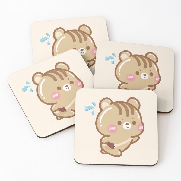 Item preview, Cute Kawaii Chipmunk Sorry I'm Late designed and sold by cutecozynook.