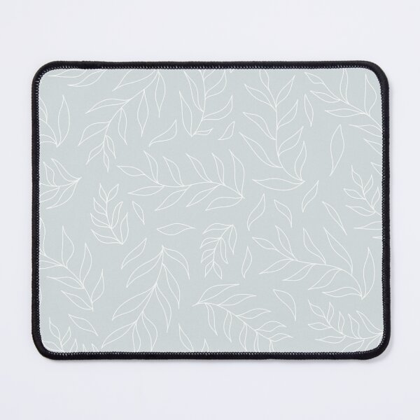 Item preview, Minimalist leaf outline pattern on grey designed and sold by Fern and Quill.