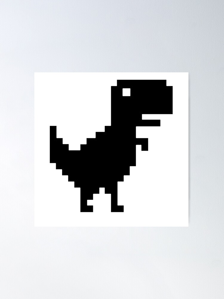 no internet dinosaur game Sticker for Sale by SWGAVA