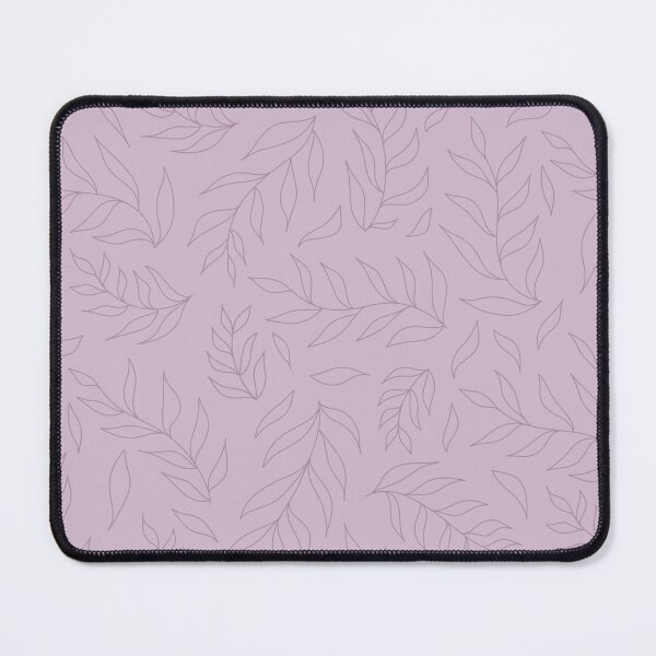 Item preview, Minimalist pink leaf outline pattern on pink background designed and sold by Fern and Quill.