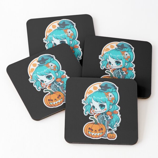 Item preview, Halloween Skeleton Kawaii Girl  designed and sold by CatCoconut-Art.