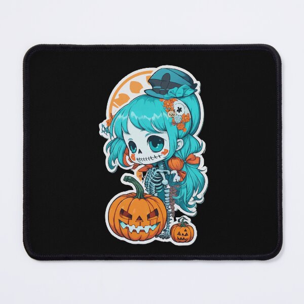 Item preview, Halloween Skeleton Kawaii Girl designed and sold by CatCoconut-Art.