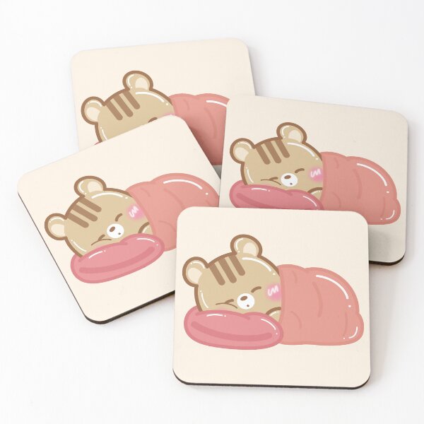 Item preview, Cute Kawaii Chipmunk Sleep Deprived designed and sold by cutecozynook.