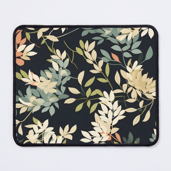 Item preview, Low density, flatter, and muted colors Fall Leaves—autumn pattern, fall design, autumn fashion, wallpaper, seamless, leaves illustration with black background designed and sold by ignasirus.