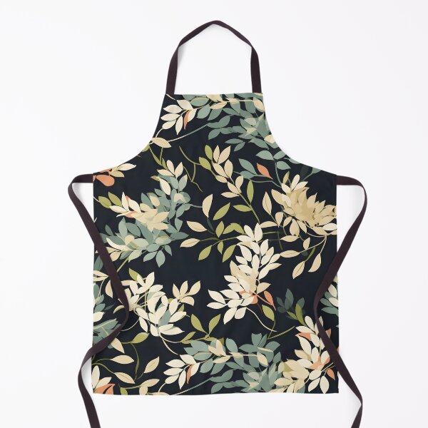 Item preview, Low density, flatter, and muted colors Fall Leaves—autumn pattern, fall design, autumn fashion, wallpaper, seamless, leaves illustration with black background designed and sold by ignasirus.