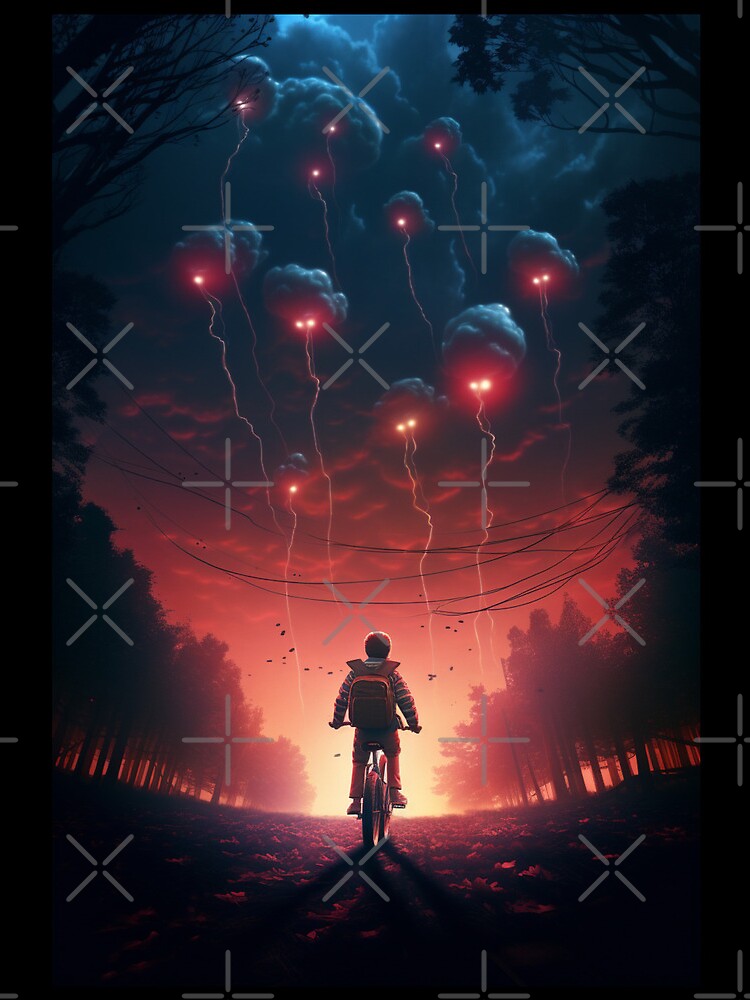 Thumbnail 4 of 4, Mini Skirt, STRANGER THINGS POSTER designed and sold by OurBarcode.