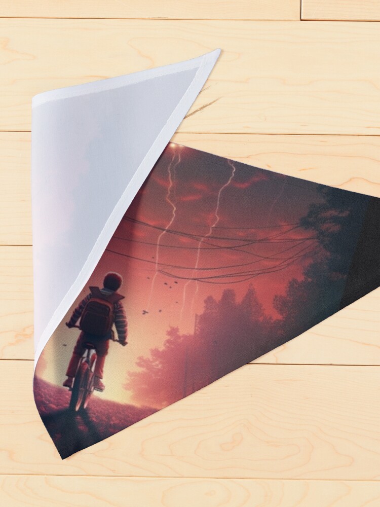 Pet Bandana, STRANGER THINGS POSTER  designed and sold by OurBarcode