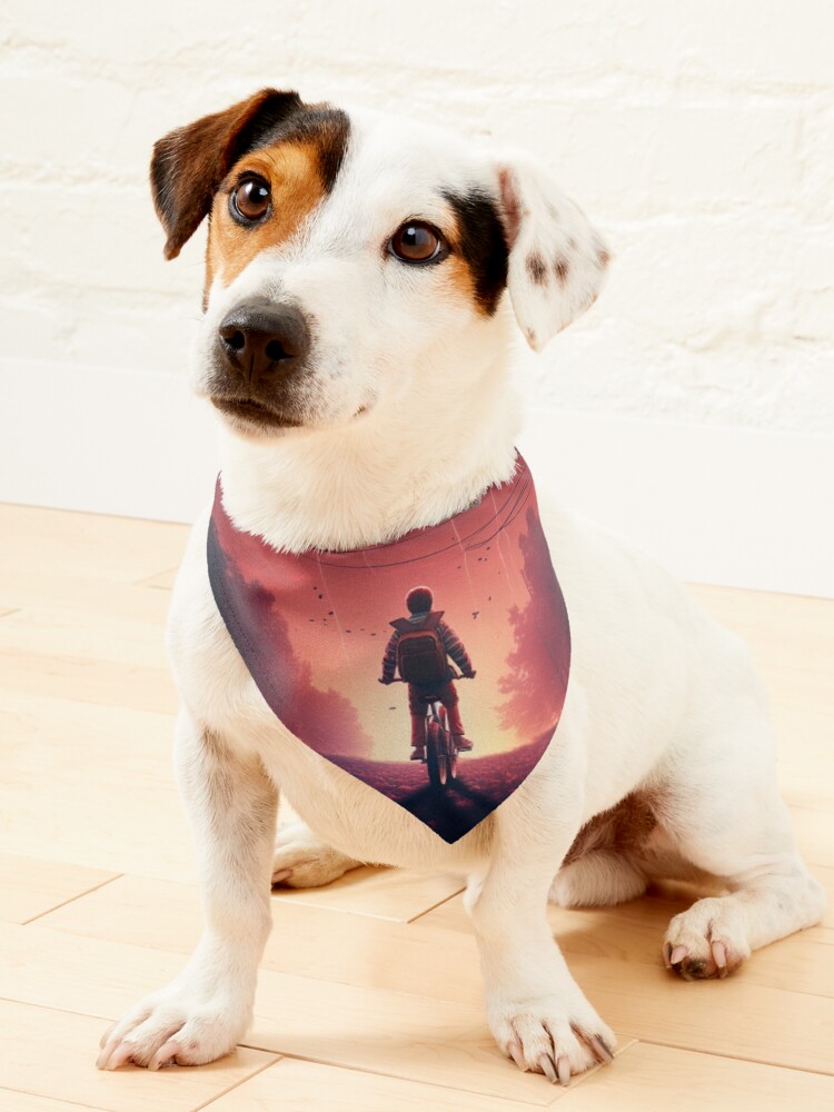 Thumbnail 1 of 6, Pet Bandana, STRANGER THINGS POSTER designed and sold by OurBarcode.