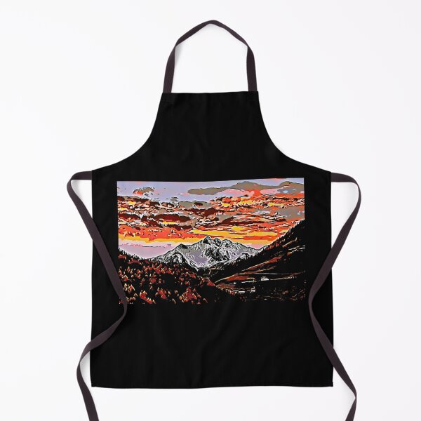 Item preview, Sunset over the mountains designed and sold by FlowerandDesing.
