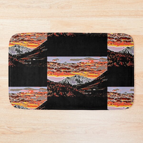 Item preview, Sunset over the mountains designed and sold by FlowerandDesing.