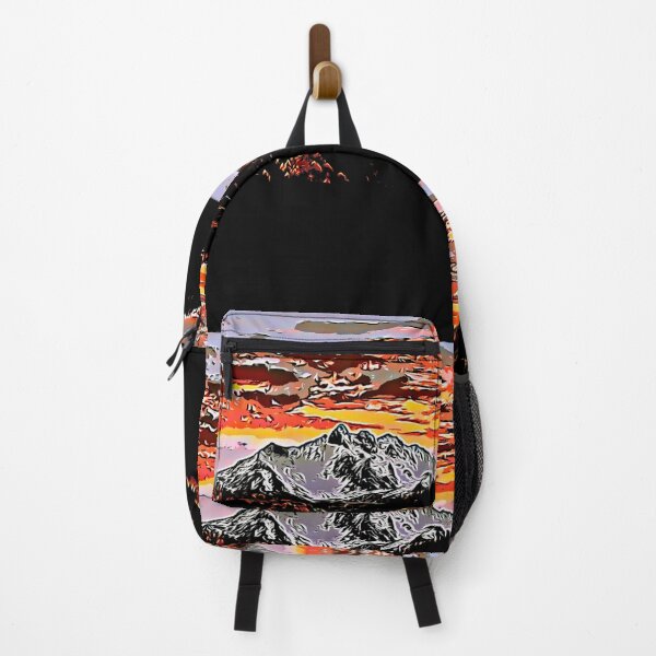 Item preview, Sunset over the mountains designed and sold by FlowerandDesing.