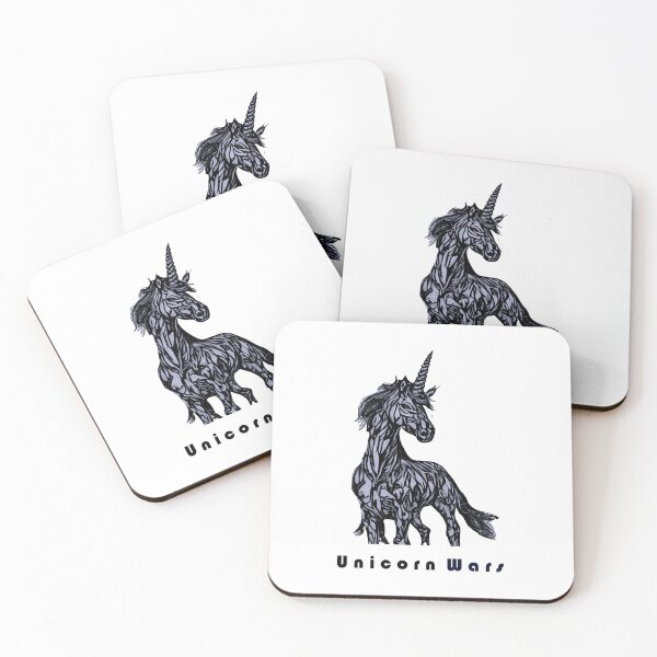 Item preview, Copy of  unicorn wars black and white  t-shirts   designed and sold by fowzi shokri.