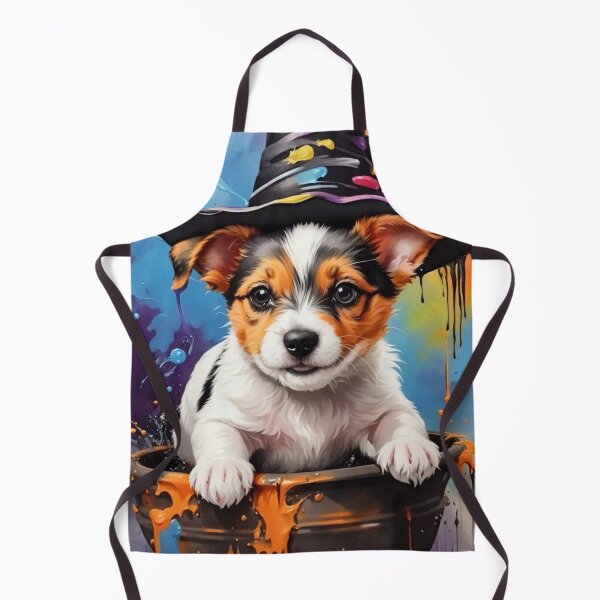 Item preview, Jack Russell Puppy Portrait With A Hallowen Theme designed and sold by Wolfheartart.