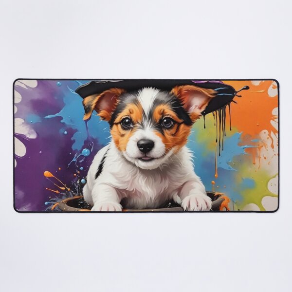 Item preview, Jack Russell Puppy Portrait With A Hallowen Theme designed and sold by Wolfheartart.