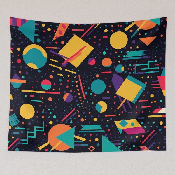 Item preview, 80s abstract geometrical seamless pattern designed and sold by Acim0.