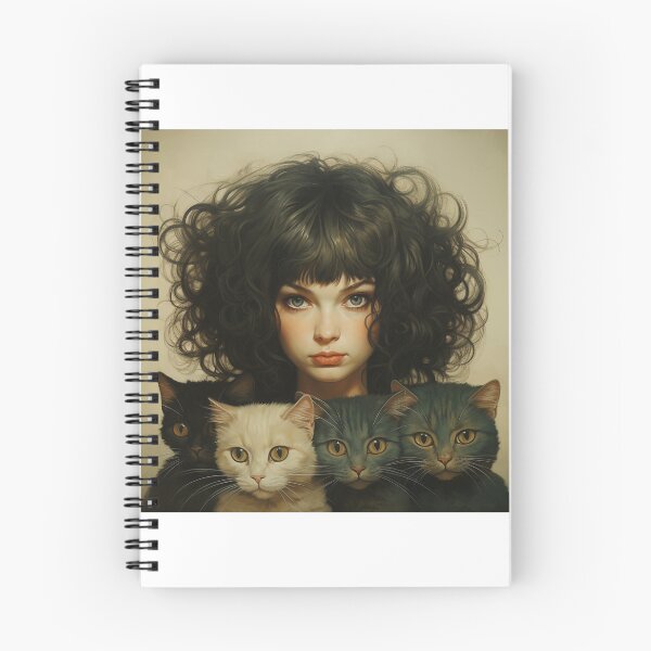 Item preview, Girl and 4 Cats EP.1 designed and sold by HELLOBABA.