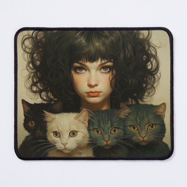 Item preview, Girl and 4 Cats EP.1 designed and sold by HELLOBABA.