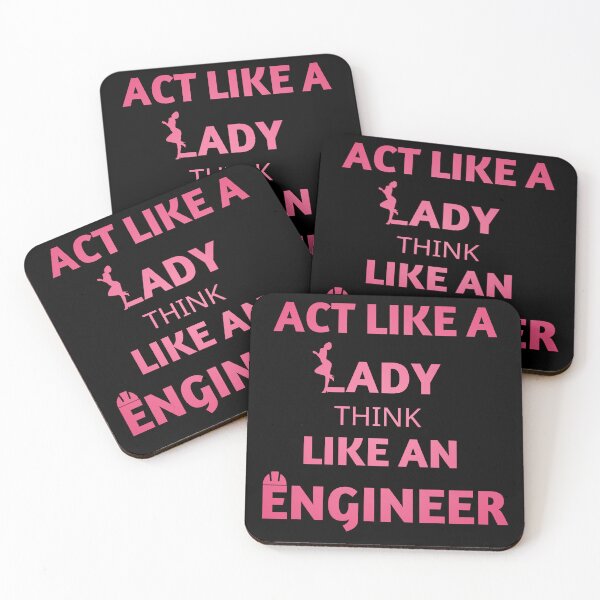Item preview, Act like a lady think like an engineer  designed and sold by fattim3.