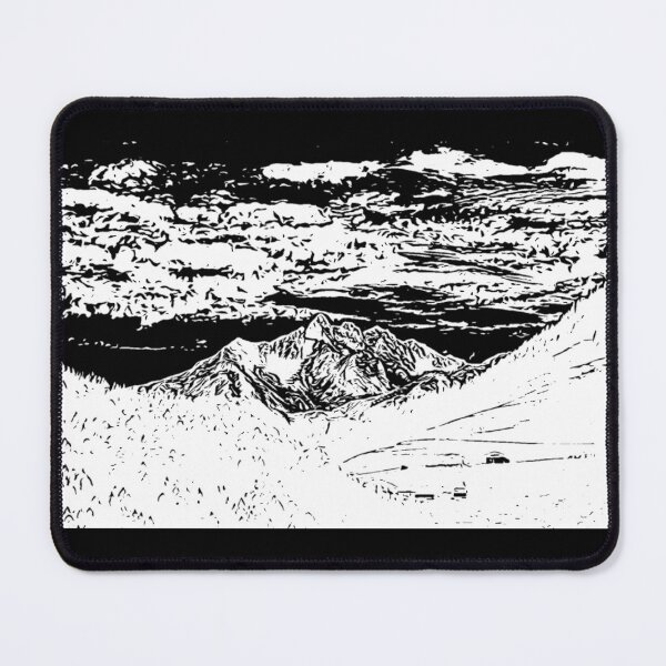 Item preview, Sketch of mountains against the sky designed and sold by FlowerandDesing.