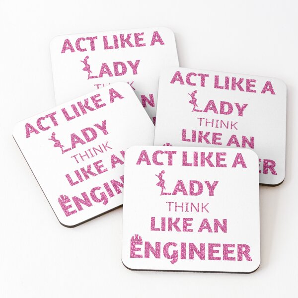 Item preview, Act like a lady think like an engineer  designed and sold by fattim3.