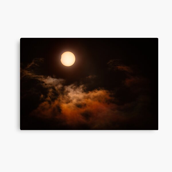 Solar Eclipse 2015 - Last Bite Canvas Print