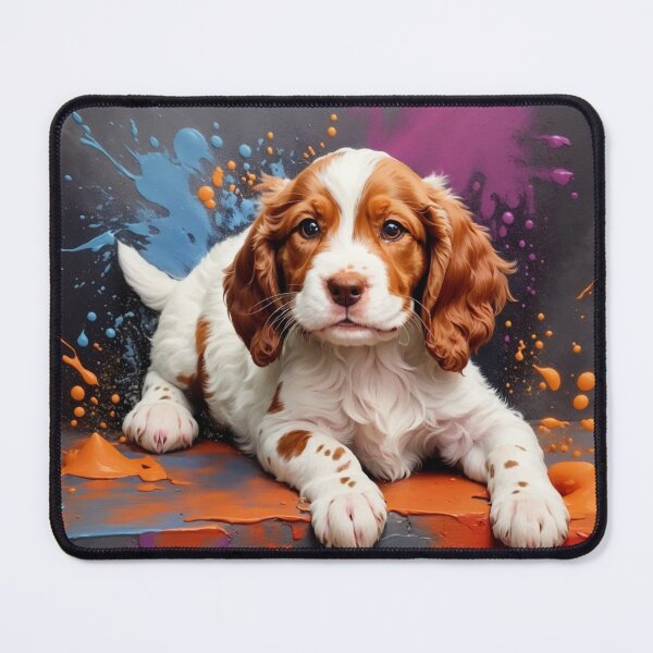 Item preview, Welsh Springer Spaniel Puppy Portrait designed and sold by Wolfheartart.