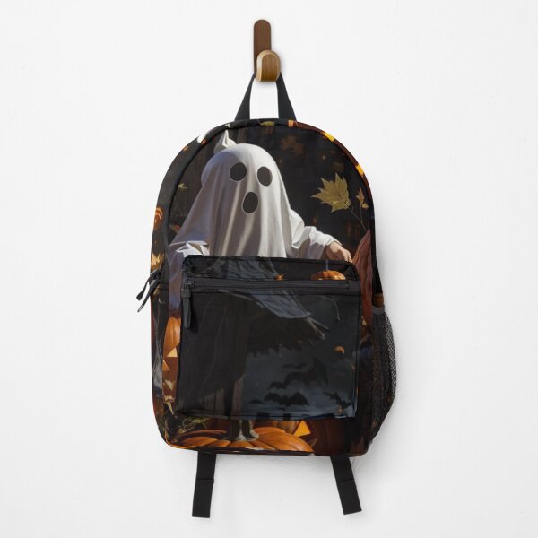 Item preview, Enchanted Allure: Spooky Halloween Delights with Ghosts, Pumpkins, Moon, and Bat designed and sold by irosh madushan.