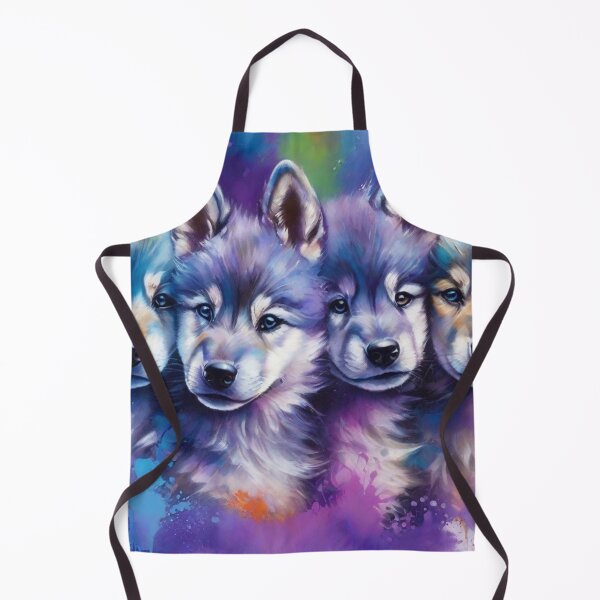 Item preview, Wolf Friends: A Wolf Puppy Portrait designed and sold by Wolfheartart.