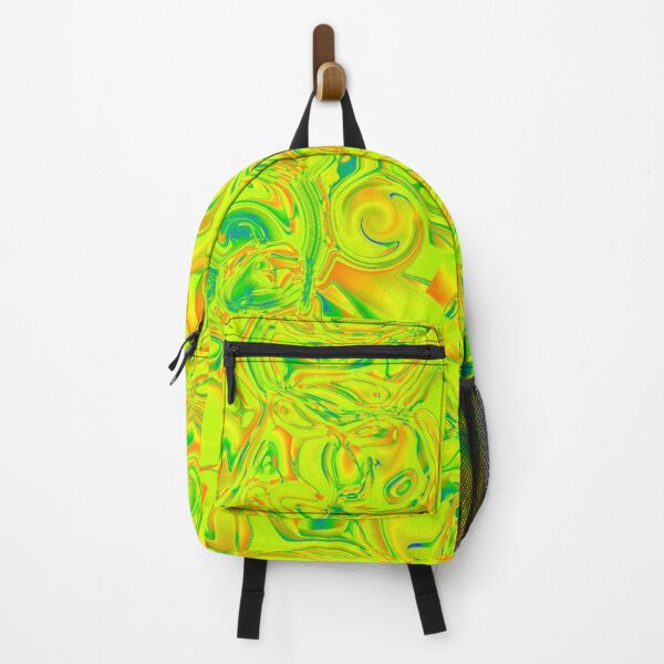 Item preview, Abstract Orange & Green Neon Fractal Chaos designed and sold by SXW Designs.