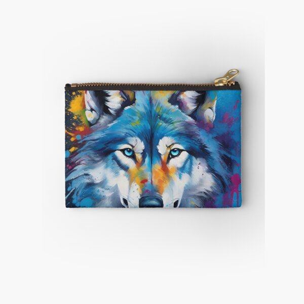 Item preview, Stunning Blue Eyed Wolf Portrait designed and sold by Wolfheartart.