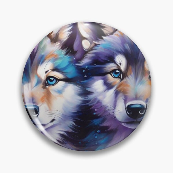 Artikelvorschau, Wolfsfreunde: Wolfswelpenporträt entworfen und verkauft von Wolfheartart.