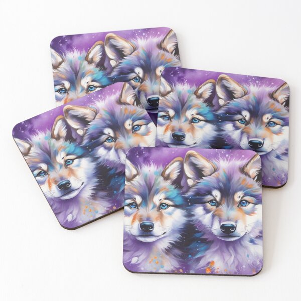 Item preview, Wolf Friends: Wolf Puppy Portrait designed and sold by Wolfheartart.