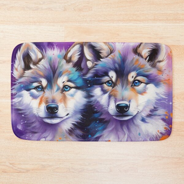 Item preview, Wolf Friends: Wolf Puppy Portrait designed and sold by Wolfheartart.