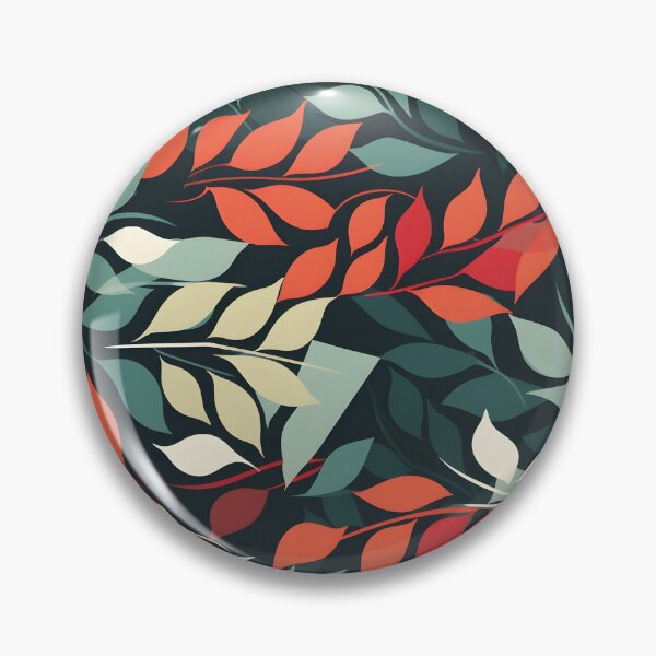 Item preview, Sparser Red Orange Green White and Yellow Fall Foliage—autumn pattern, autumn design, fall fashion, wallpaper, seamless, leaves illustration, designed and sold by ignasirus.